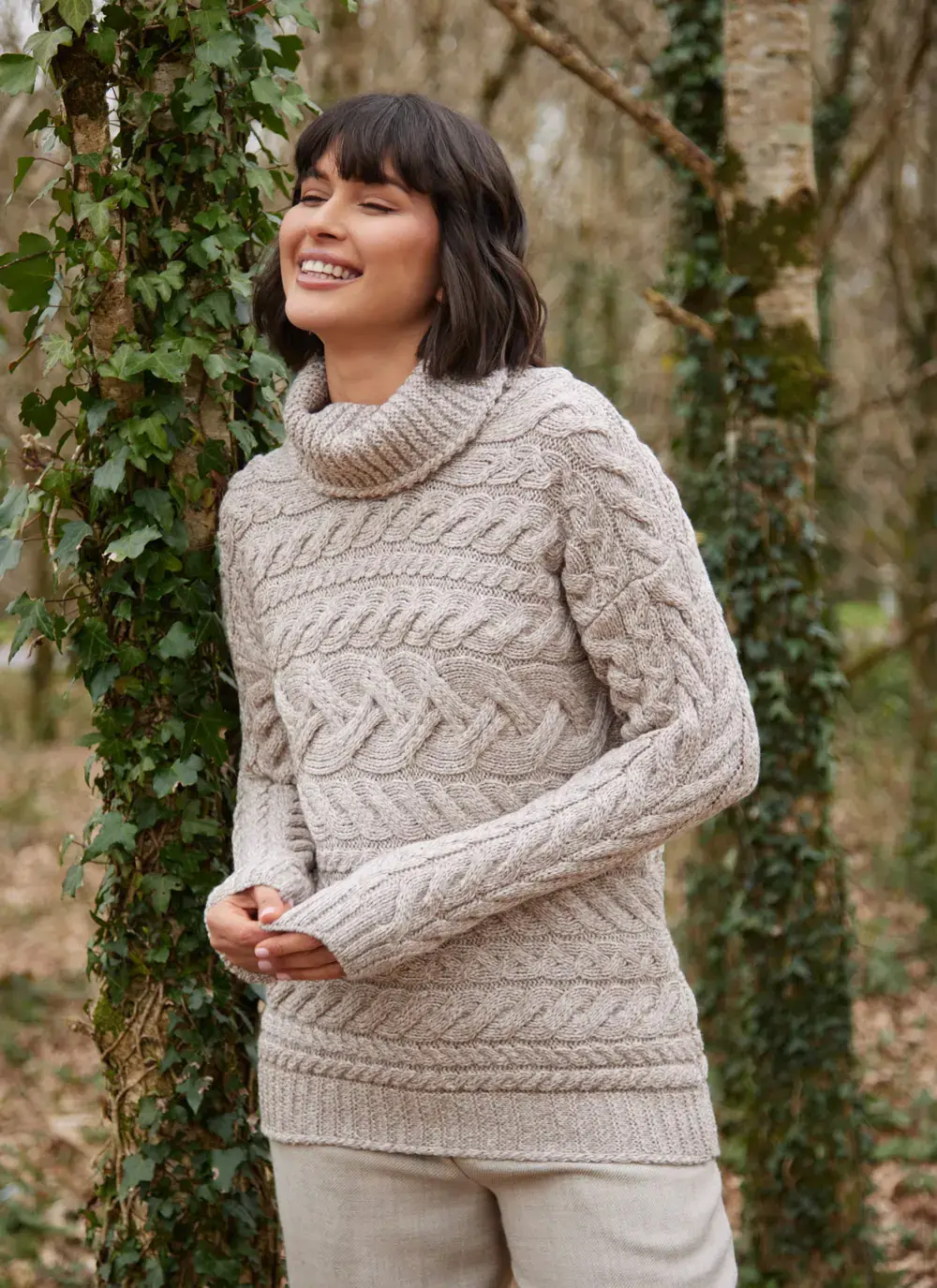 Supersoft Horizontal Polo Neck Sweater