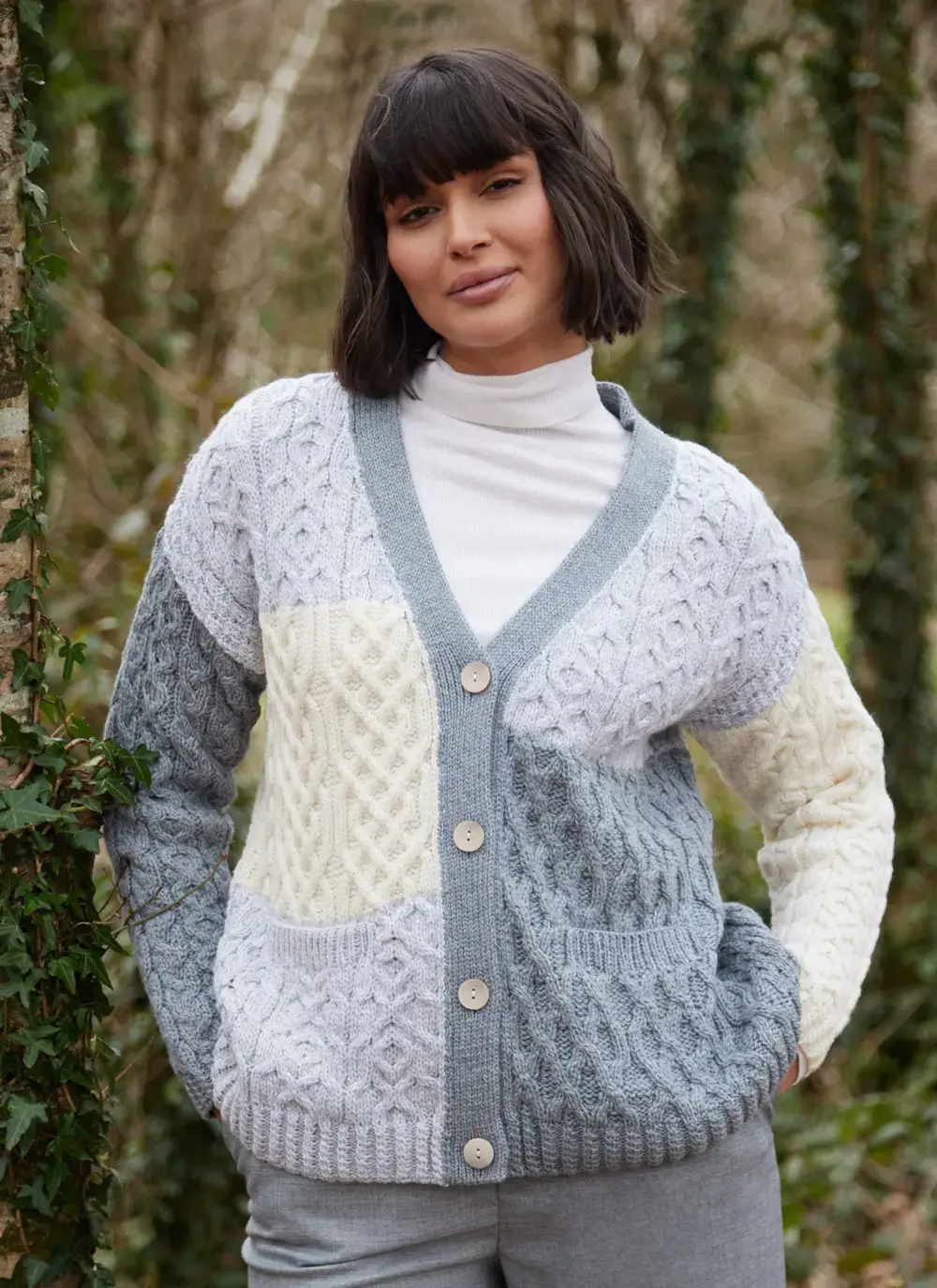 Supersoft Patchwork Cardigan