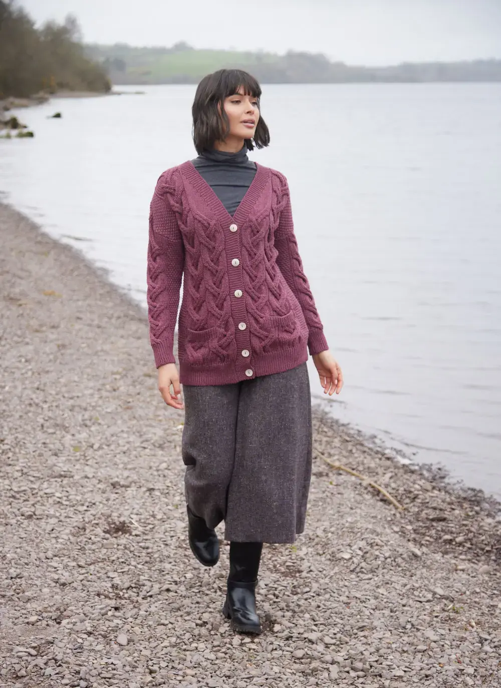 Supersoft Aran Boyfriend Cardigan