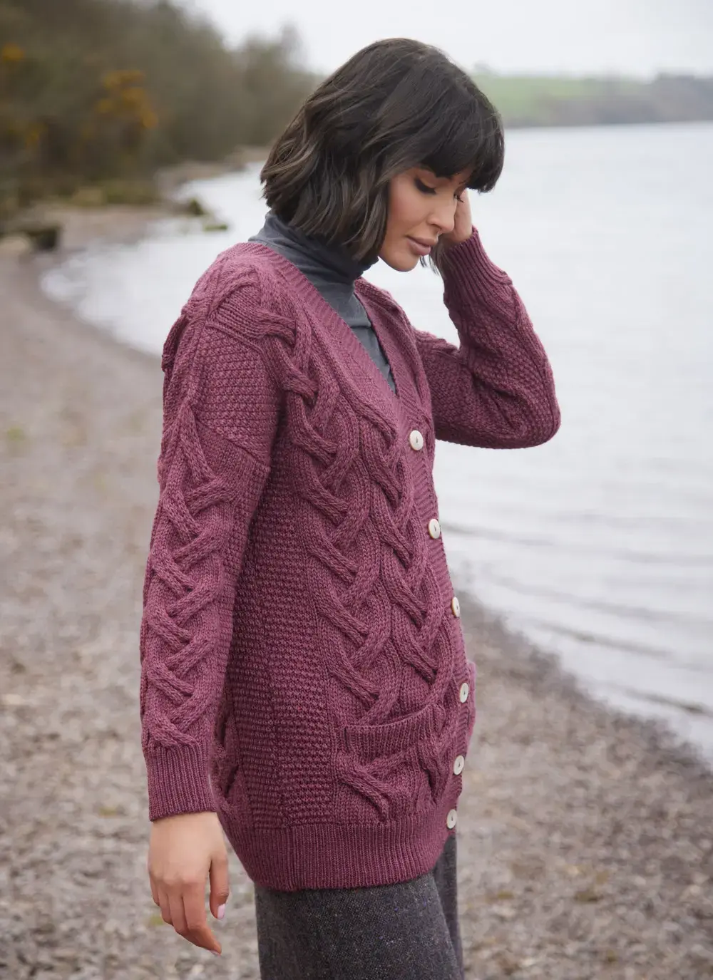 Supersoft Aran Boyfriend Cardigan