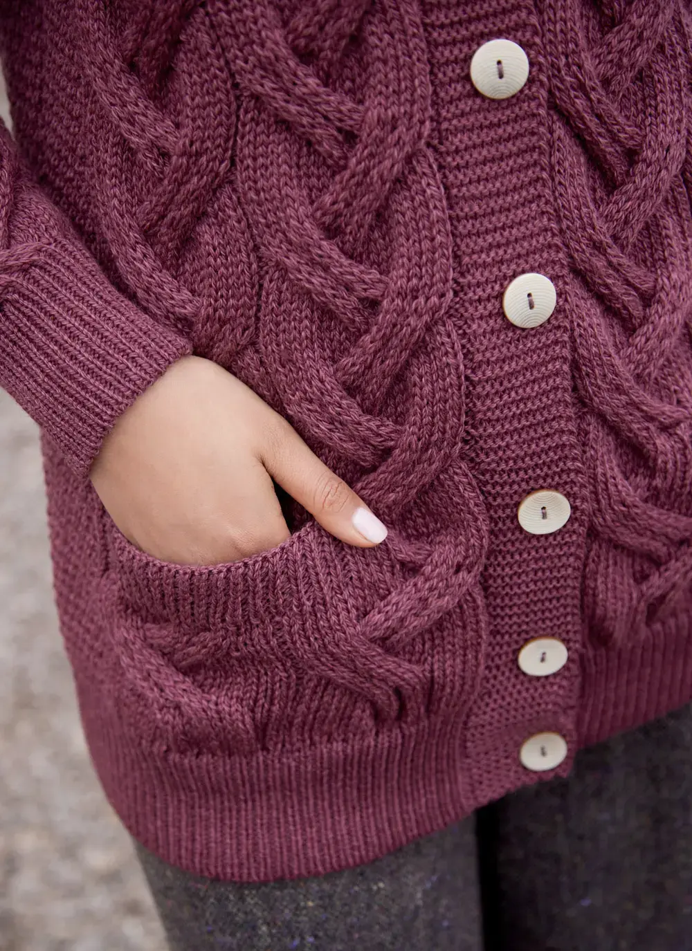 Supersoft Aran Boyfriend Cardigan