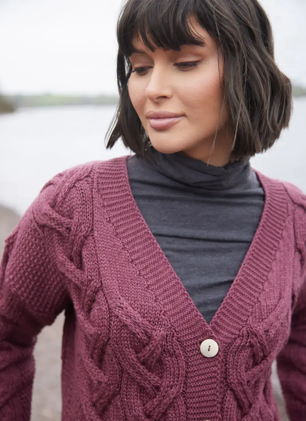 Supersoft Aran Boyfriend Cardigan