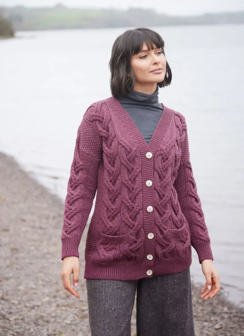 Supersoft Aran Boyfriend Cardigan