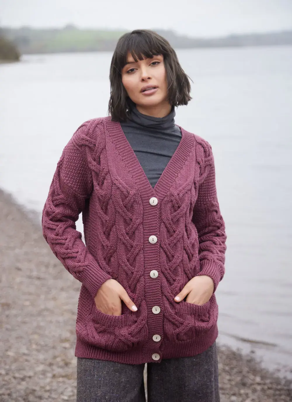 Supersoft Aran Boyfriend Cardigan