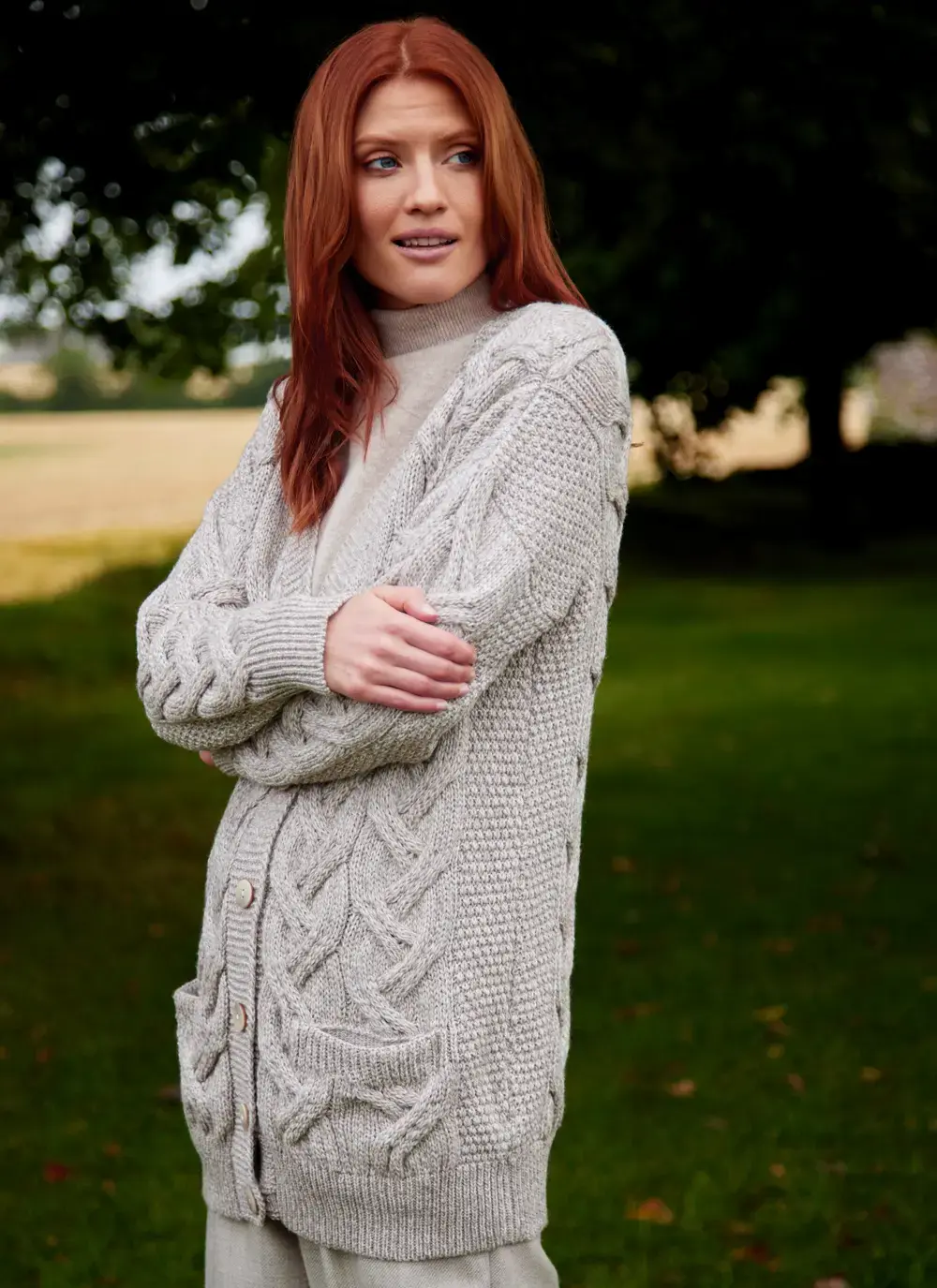 Supersoft Aran Boyfriend Cardigan
