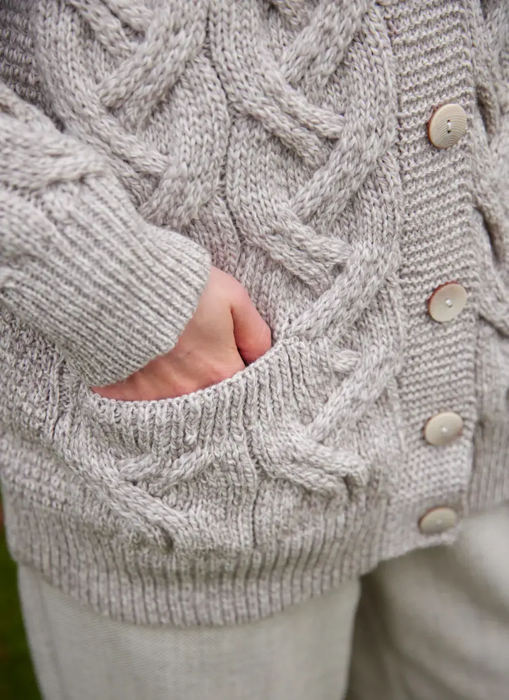Supersoft Aran Boyfriend Cardigan