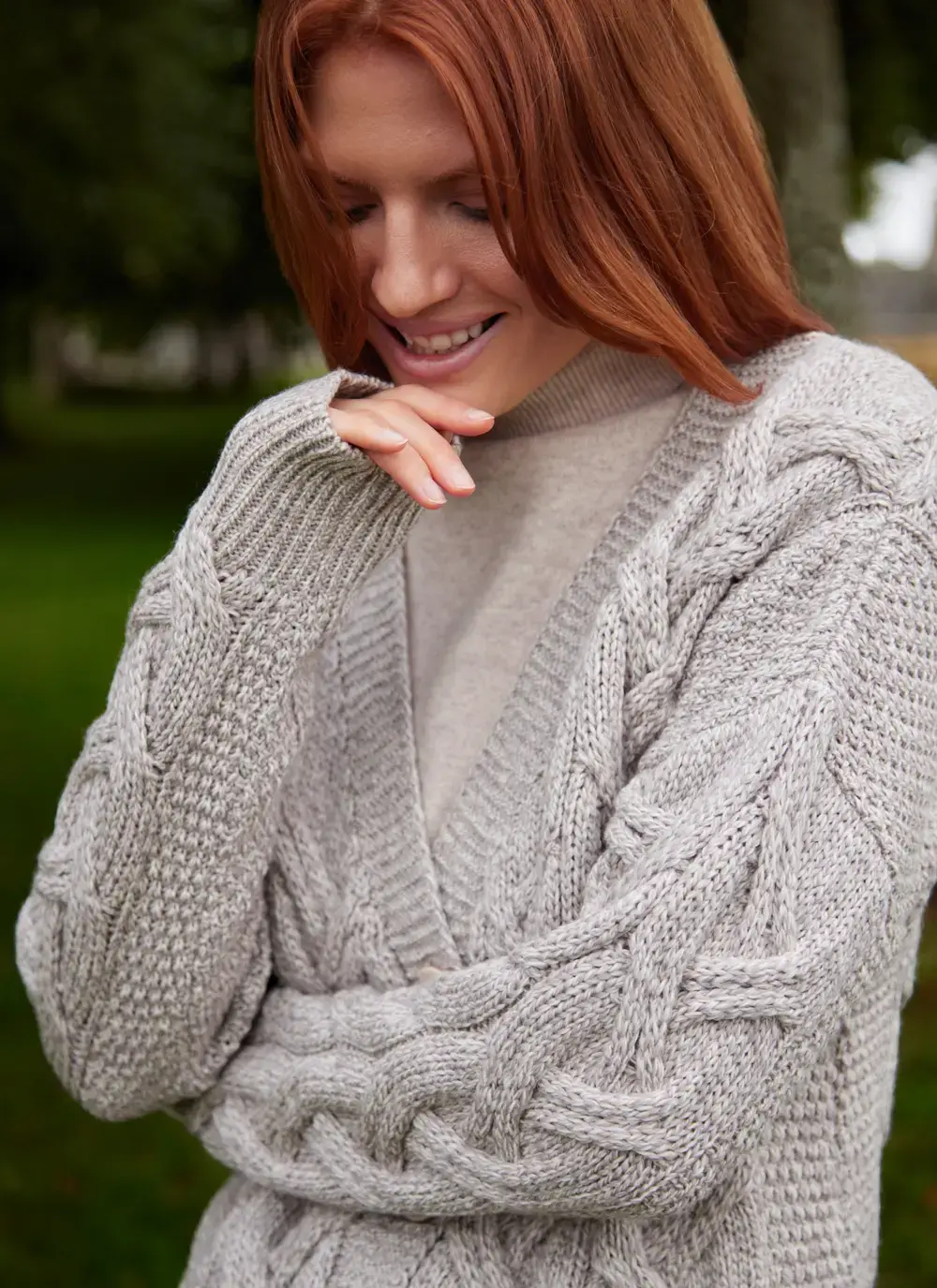 Supersoft Aran Boyfriend Cardigan