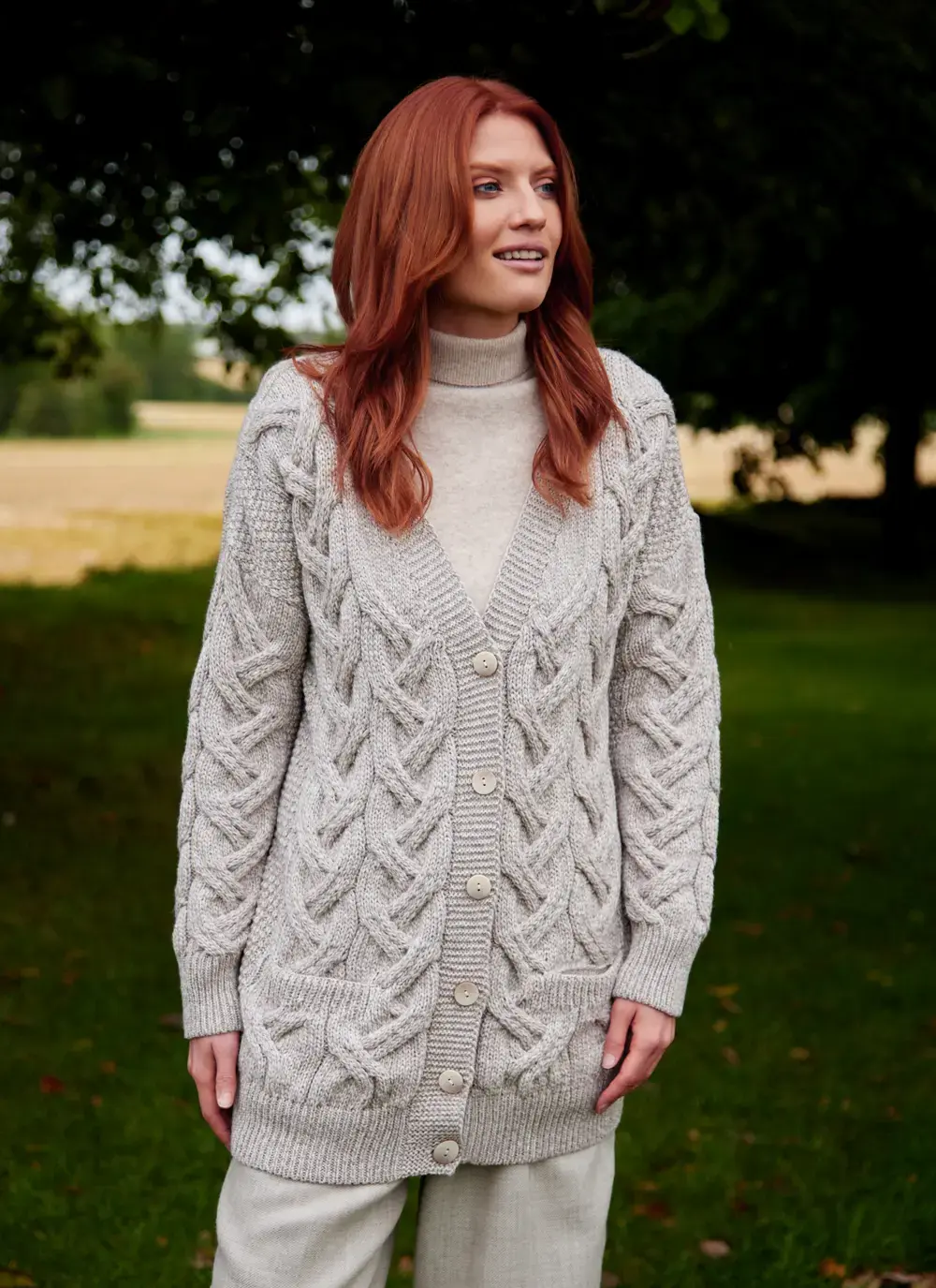 Supersoft Aran Boyfriend Cardigan