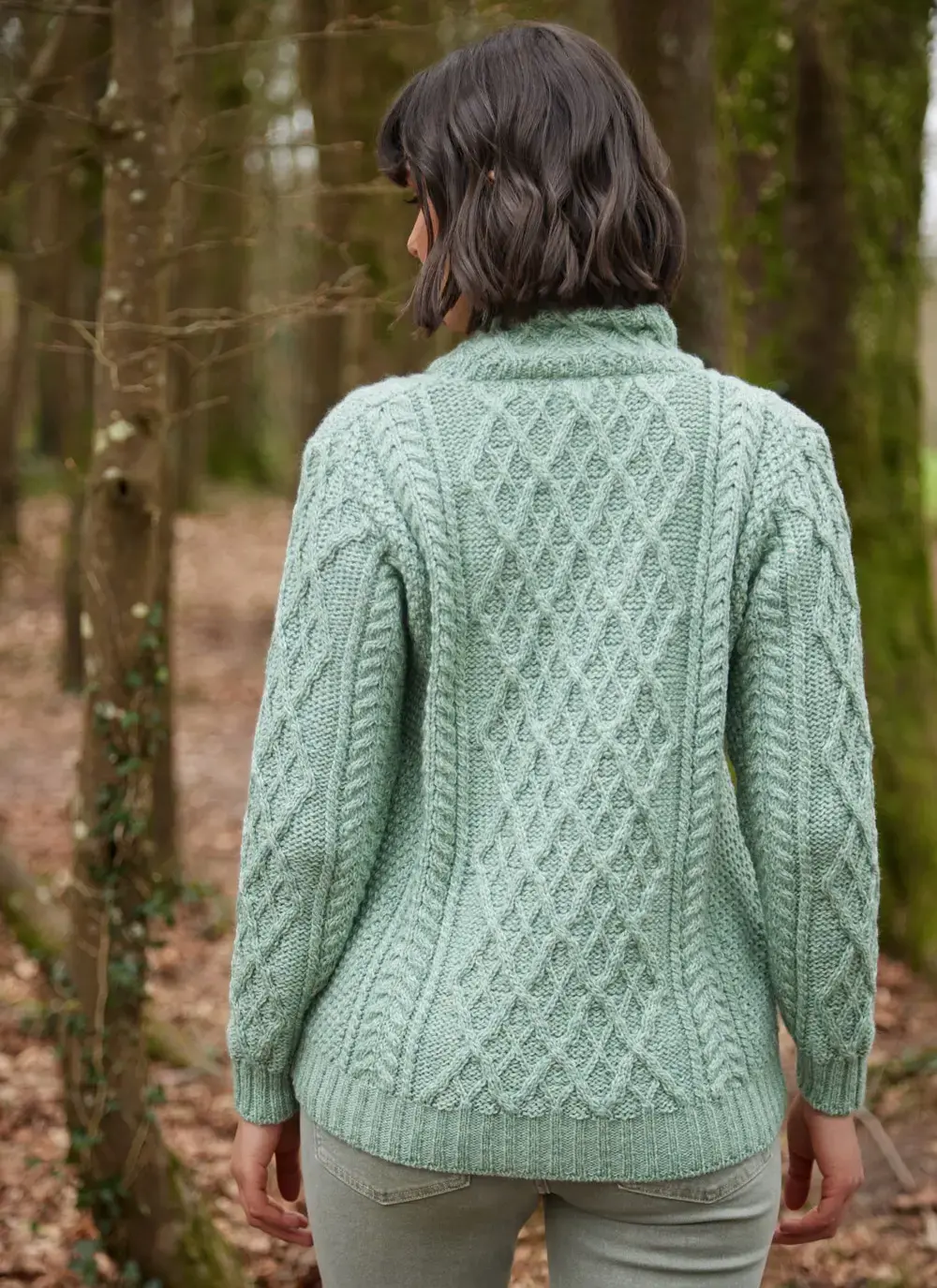 Aine Kangaroo Pocket Aran Sweater