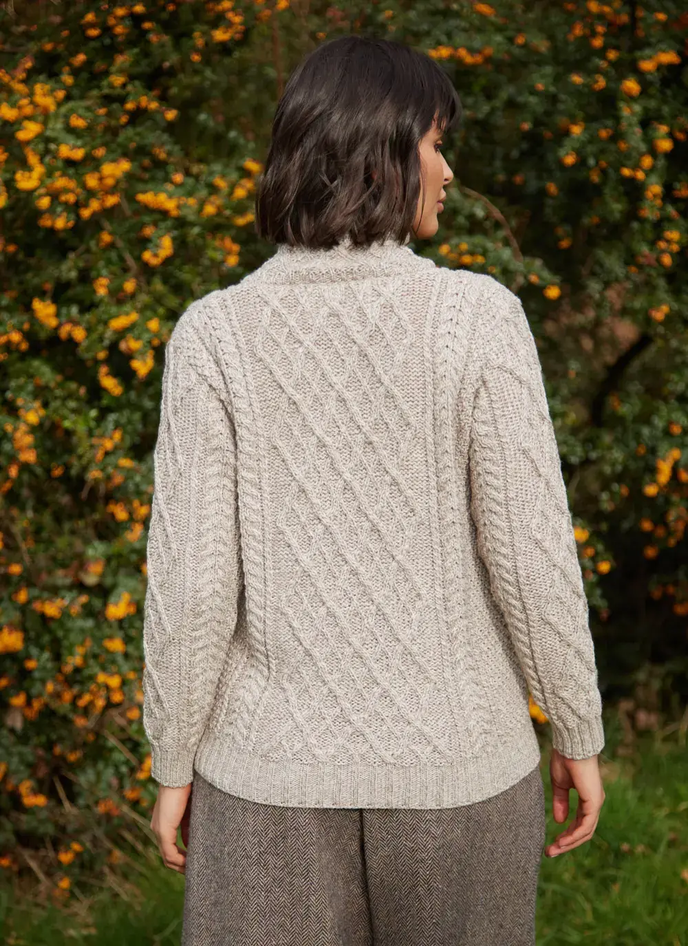 Aine Kangaroo Pocket Aran Sweater