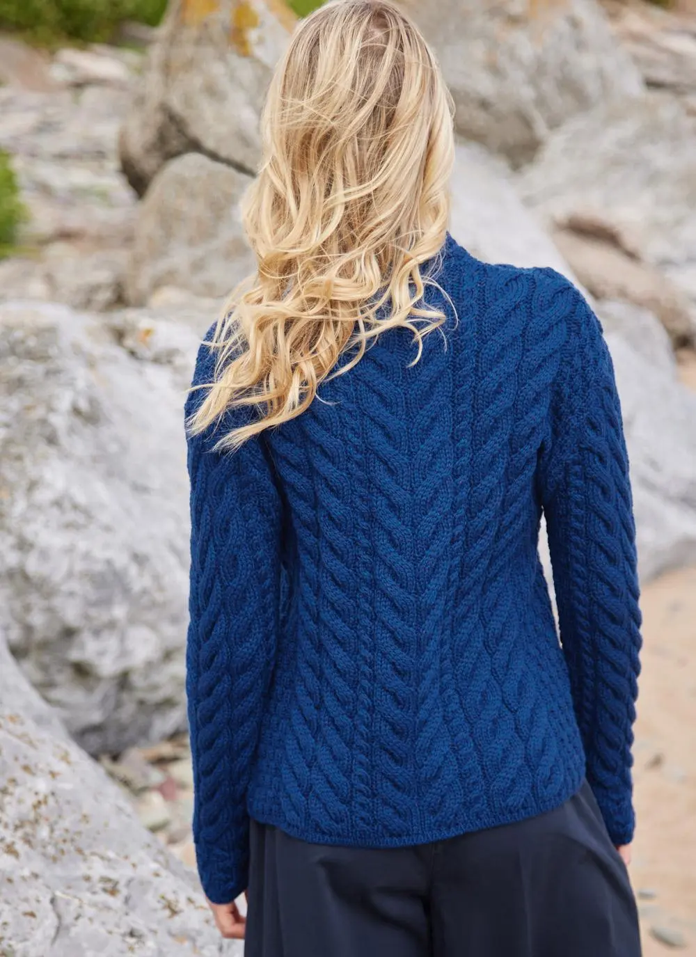 Supersoft Merino Wool Button Neck Cardigan