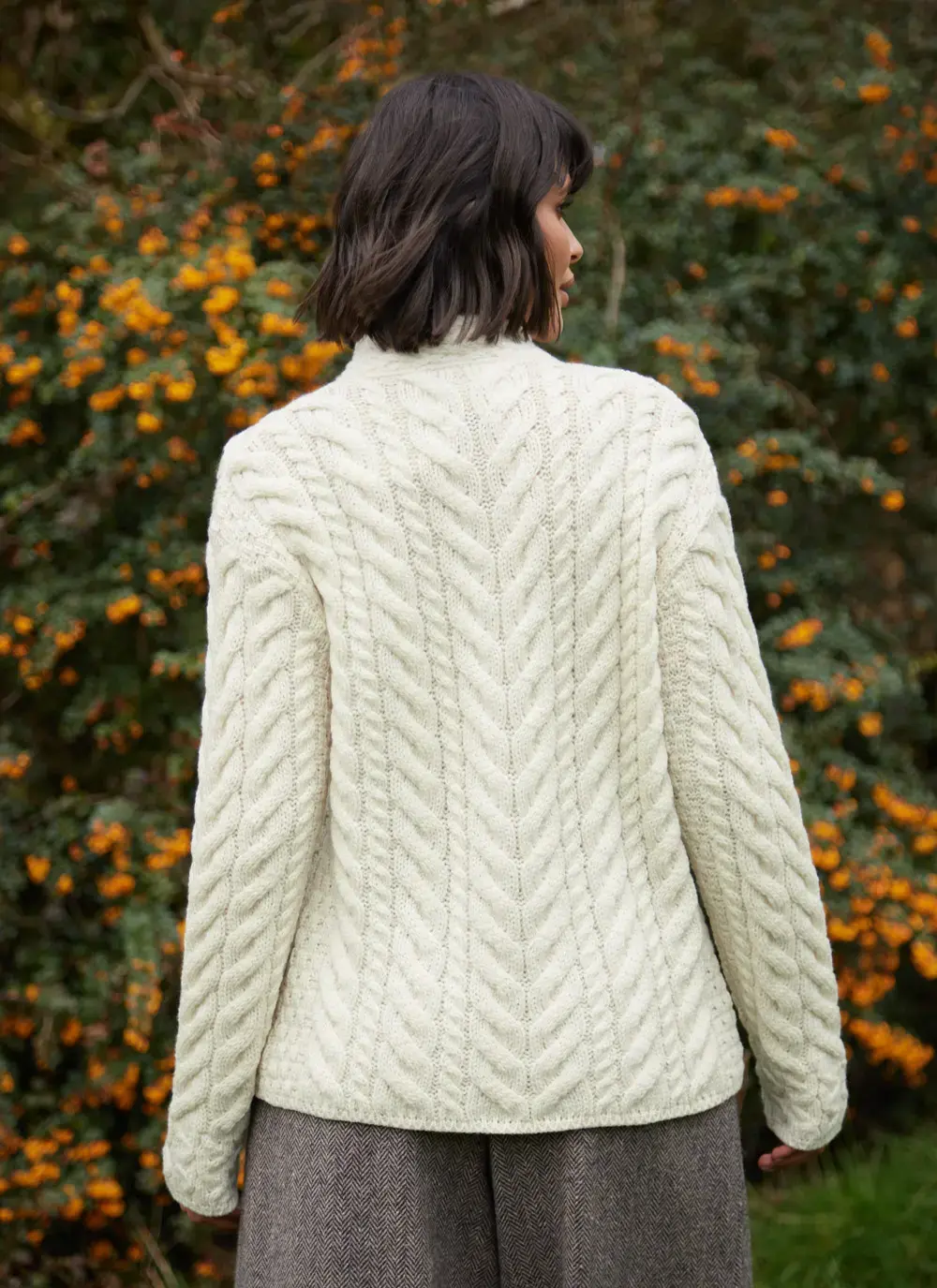 Supersoft Merino Wool Button Neck Cardigan