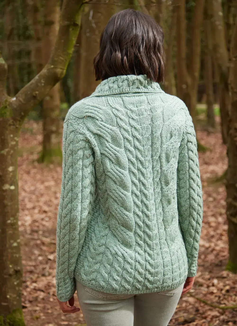 Supersoft Merino Wool Cable Cardigan