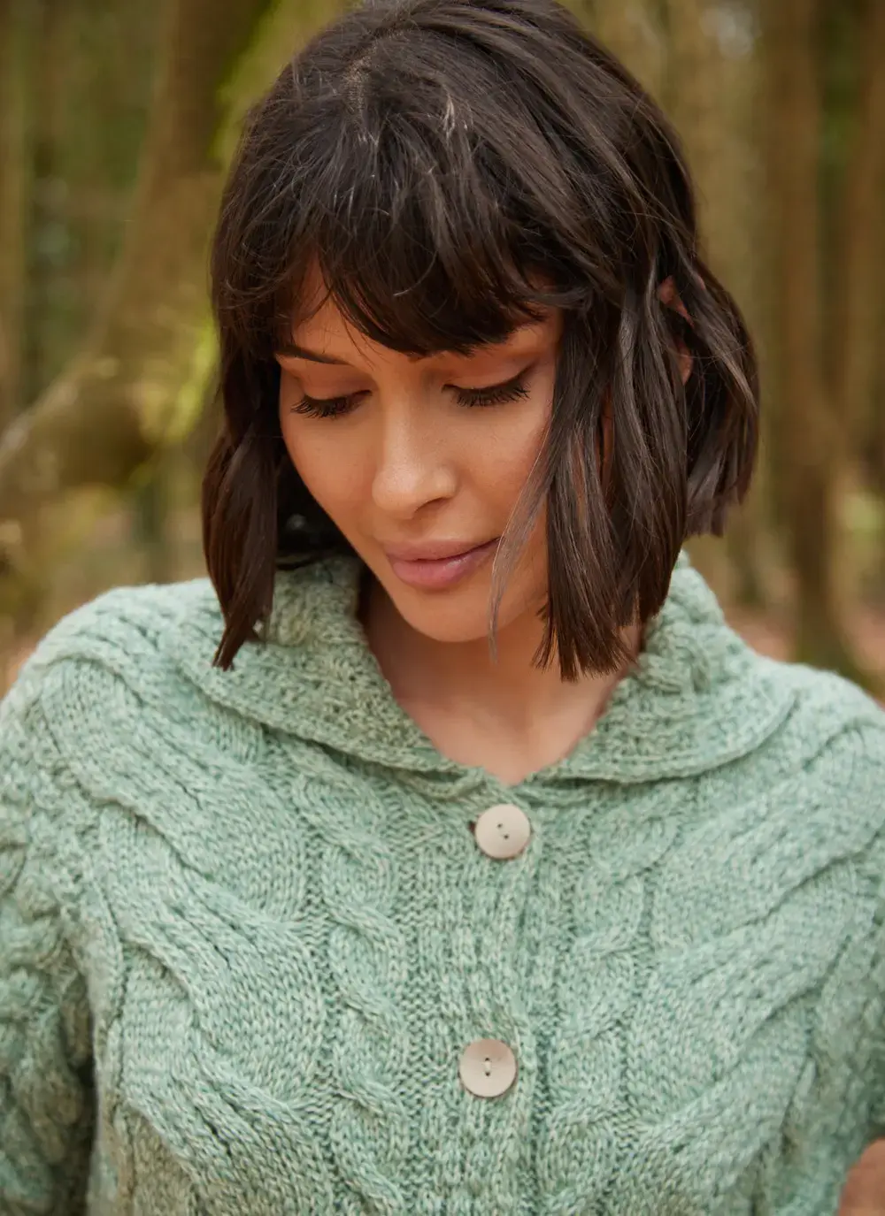 Supersoft Merino Wool Cable Cardigan