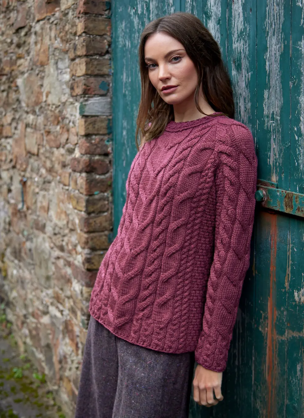Supersoft Aran Cable Sweater