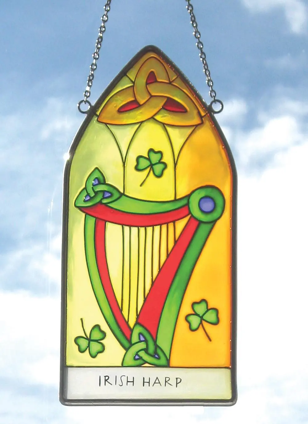 Irish Harp Gothic Suncatcher