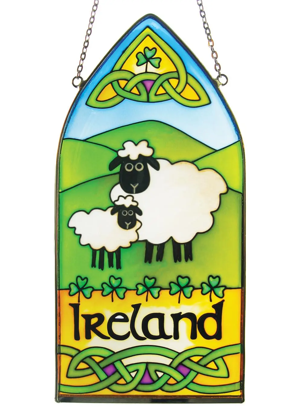 Irish Sheep Gothic Suncatcher