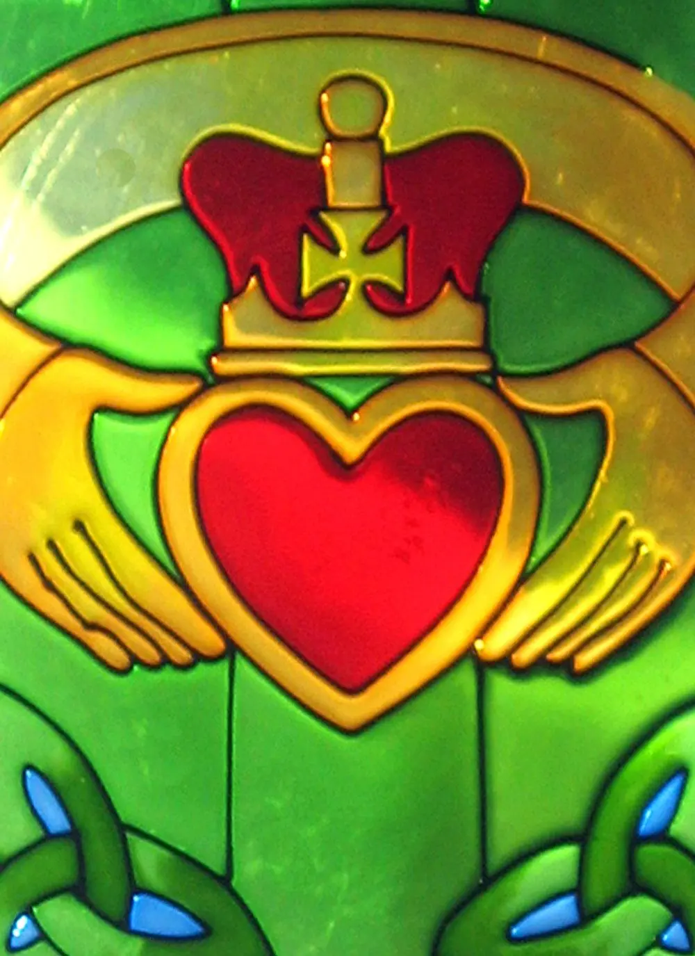 Claddagh Ring Gothic Suncatcher