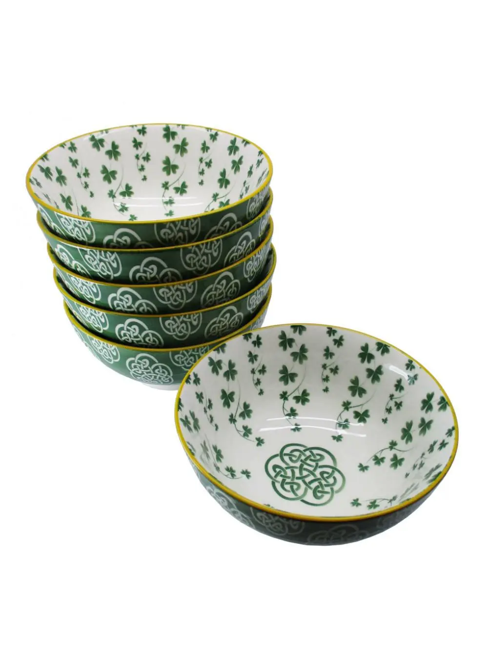 Trellis Shamrock Bowls Set of 6