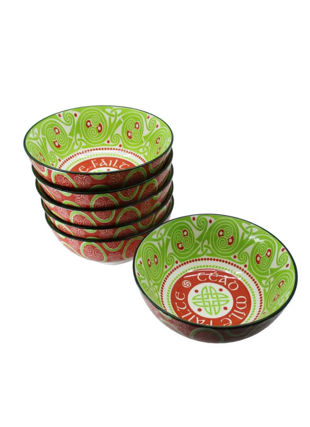 Cead Mile Failte Celtic Bowls Set of 6
