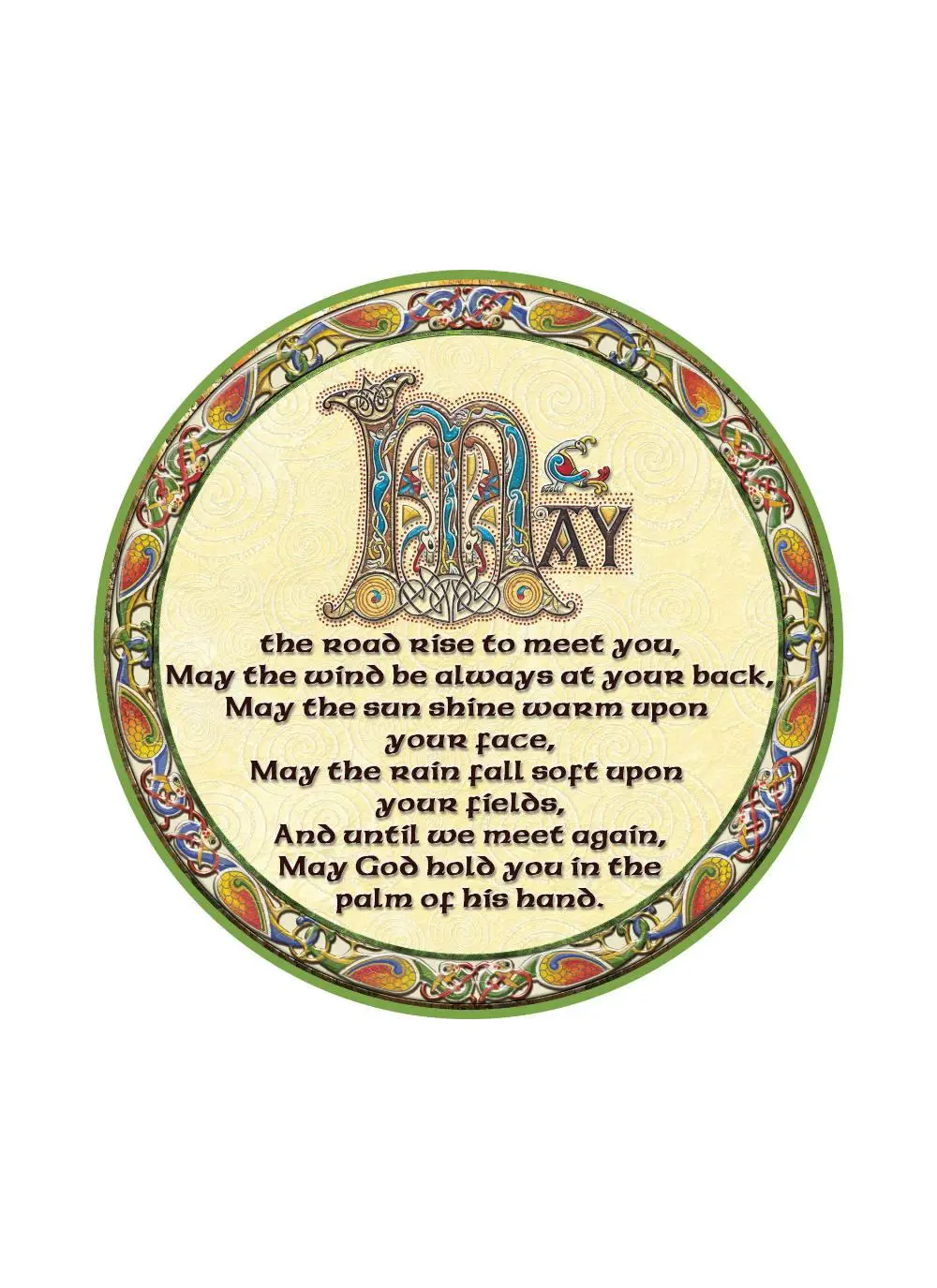 Irish Blessing Coasters Set of 4