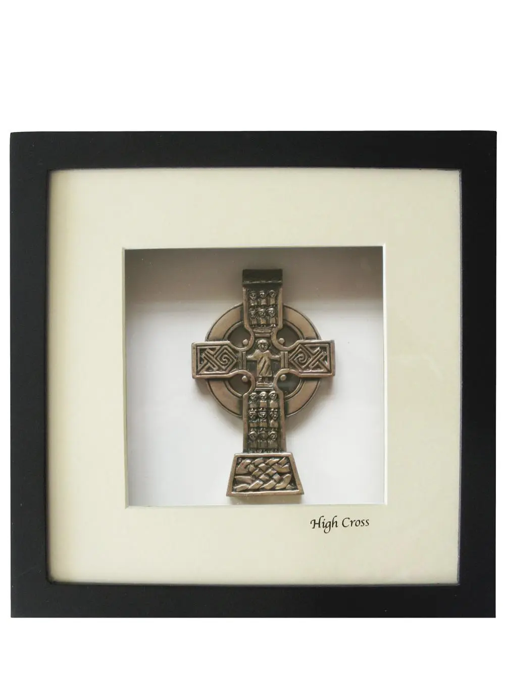 Irish High Cross Bronze Cross Wall Mount