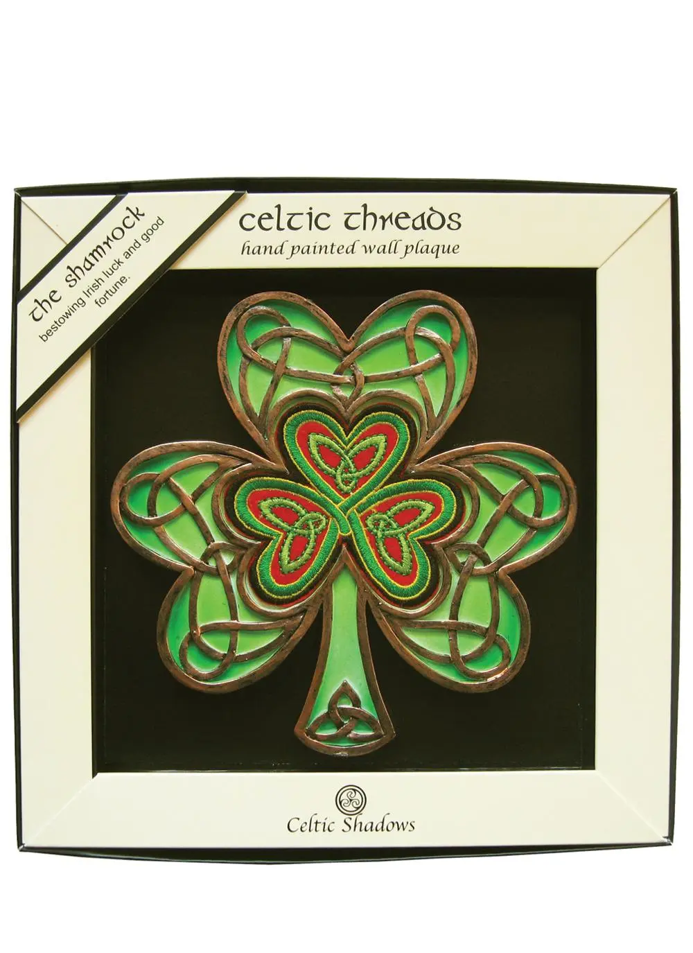 Celtic Thread Shamrock Plaque