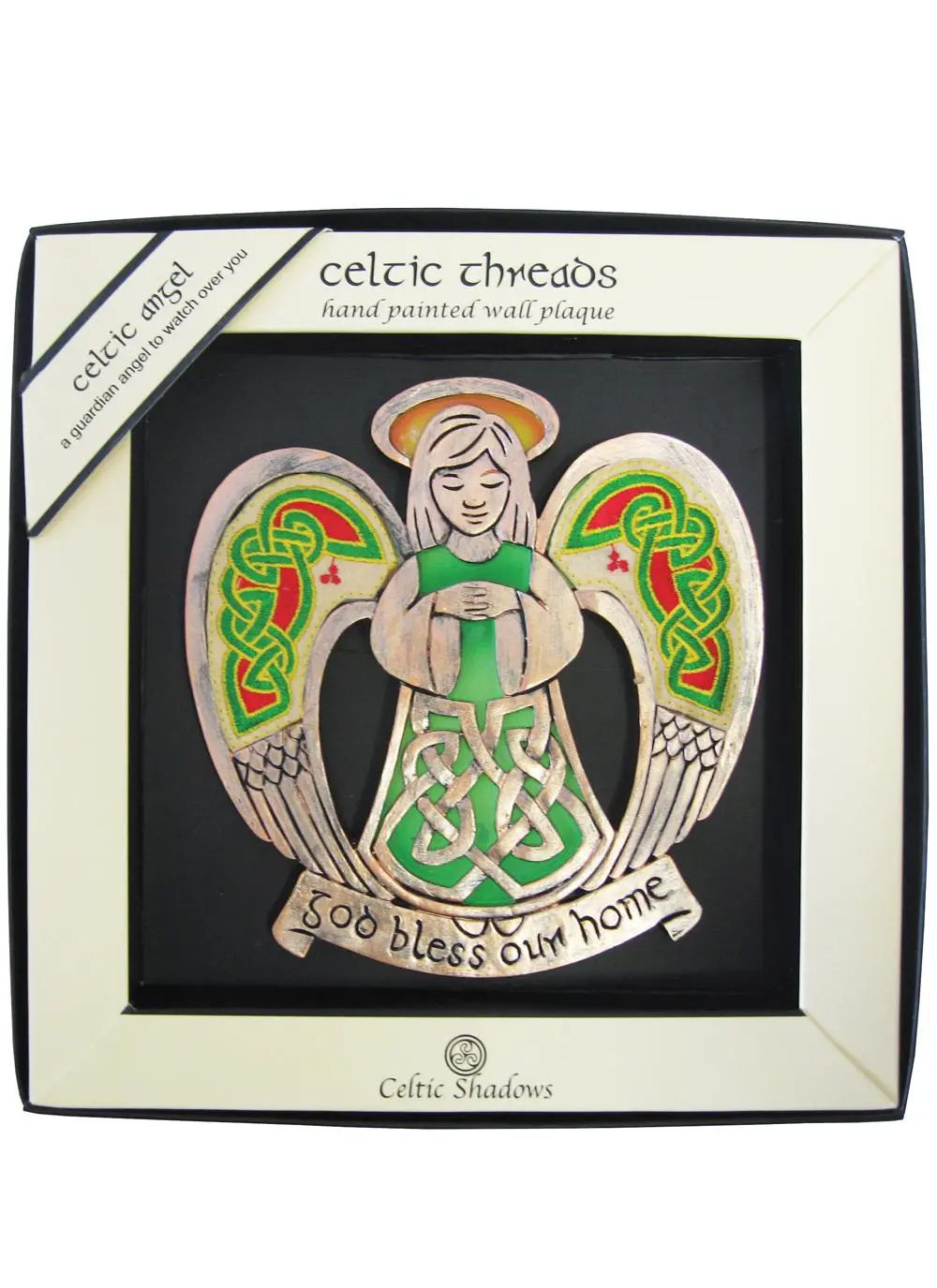 Celtic Threads Bless Our Home Plaque