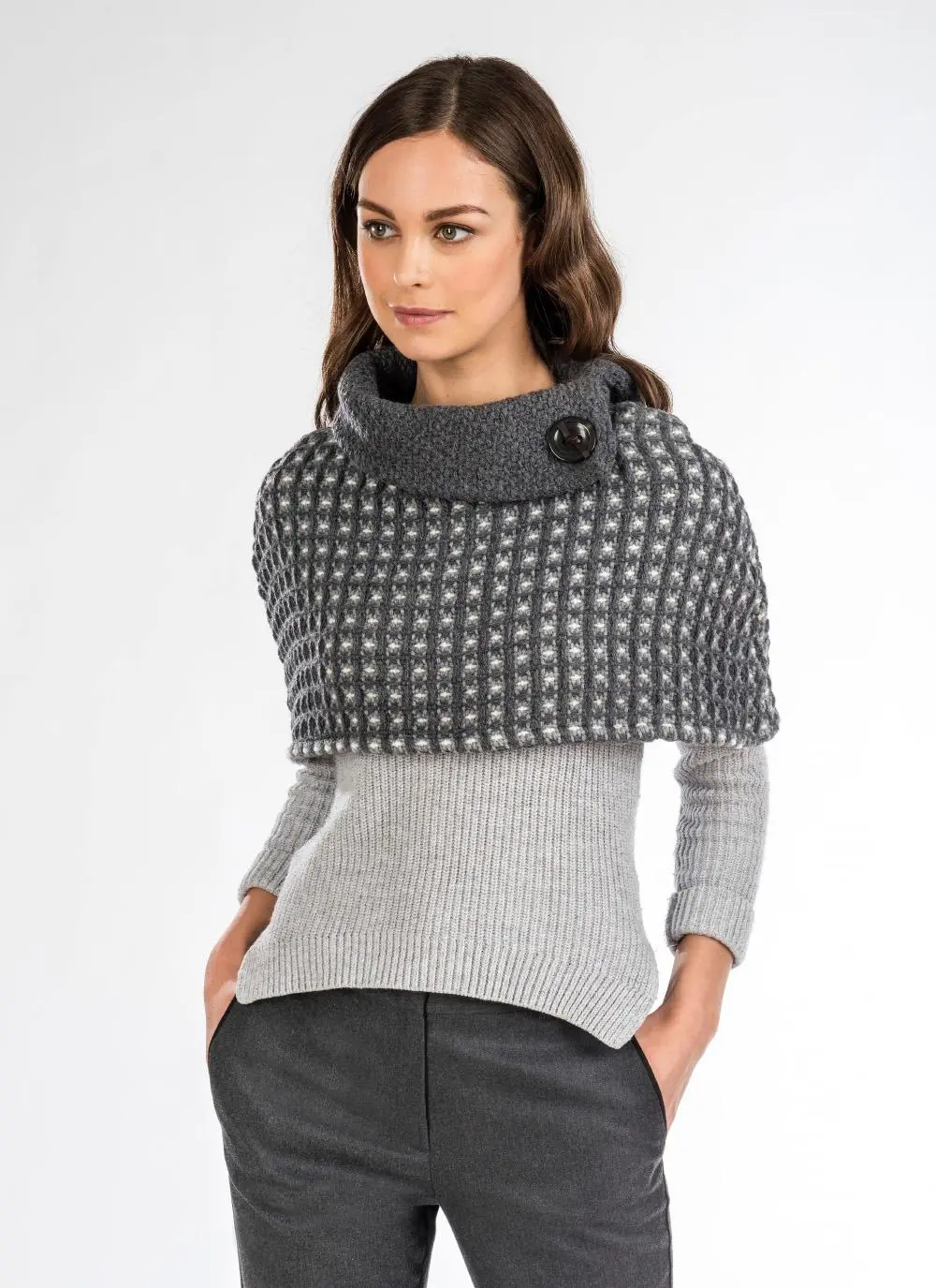 Wool Capelet Topper