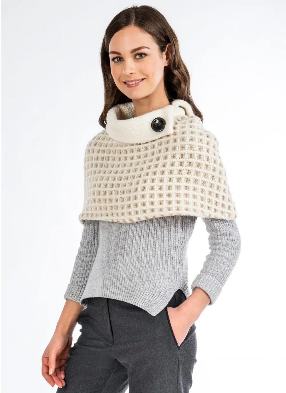 Wool Capelet Topper
