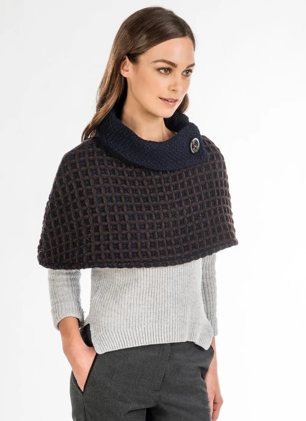 Wool Capelet Topper