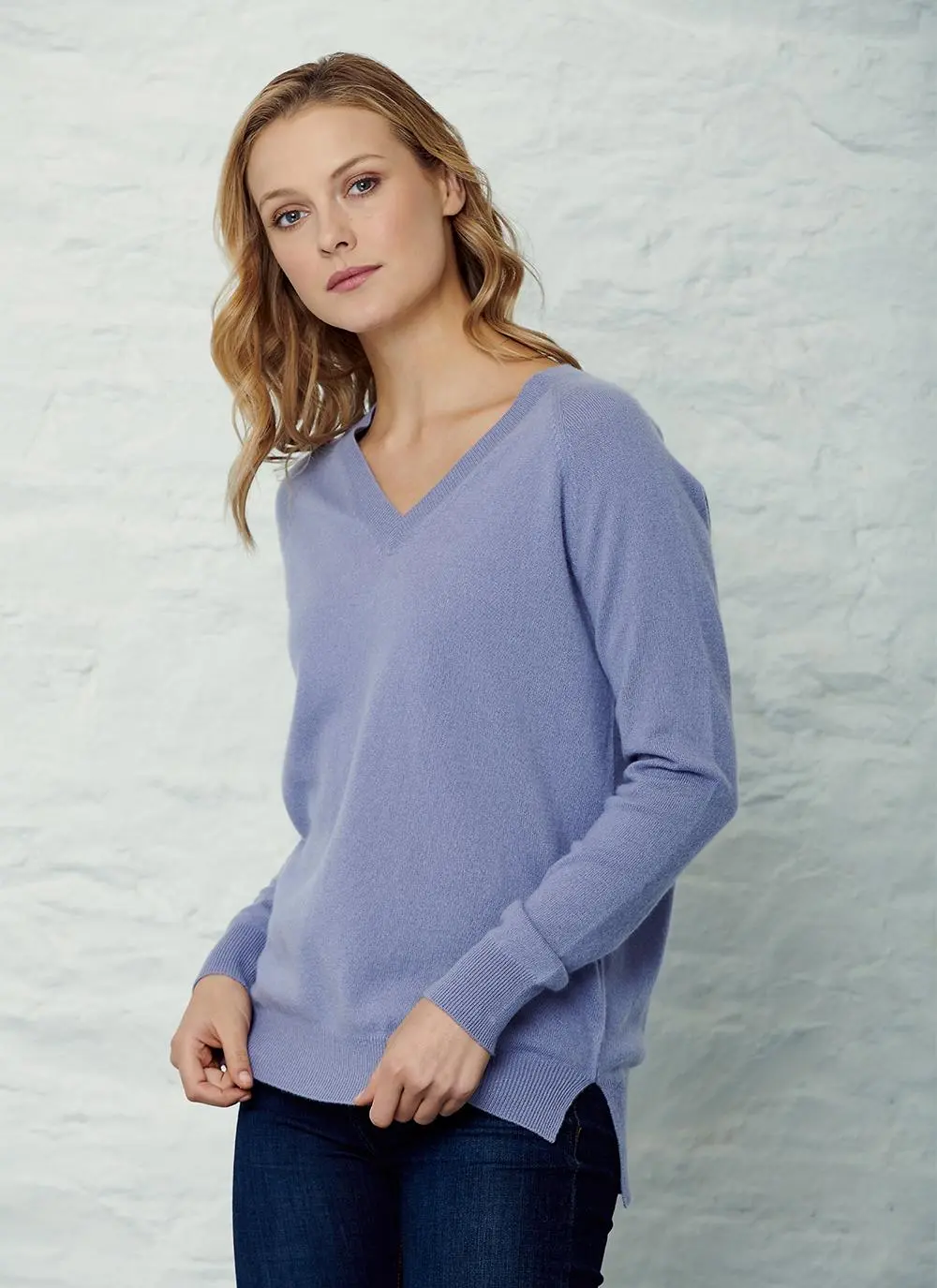100% Cashmere V-Neck Sweater