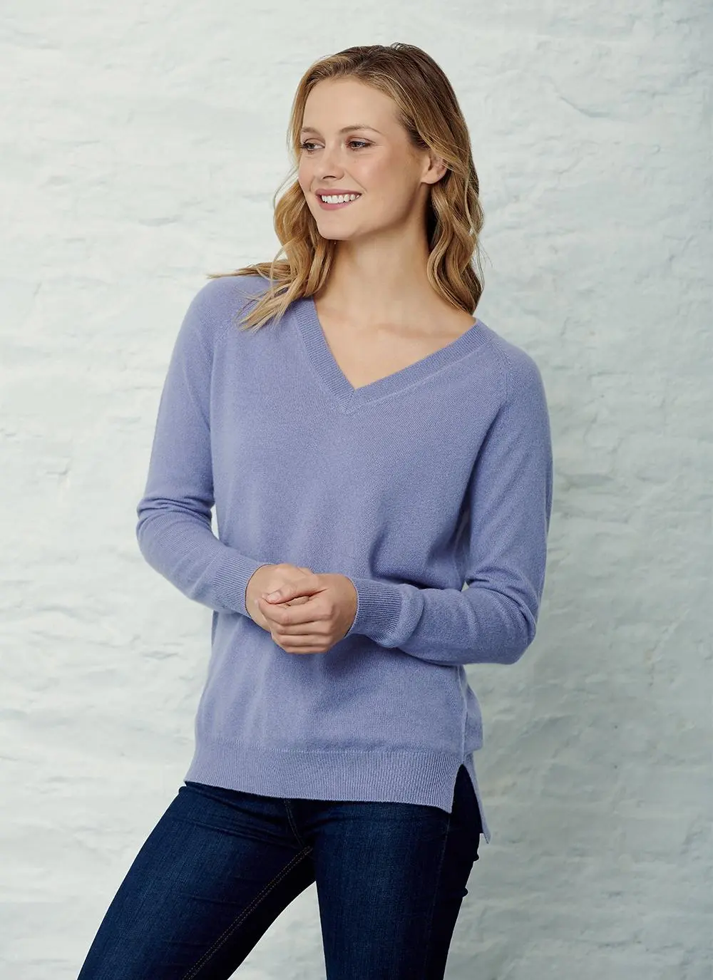 100% Cashmere V-Neck Sweater