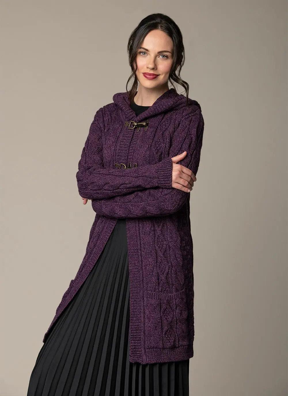 Catherine Aran Hooded Cardigan