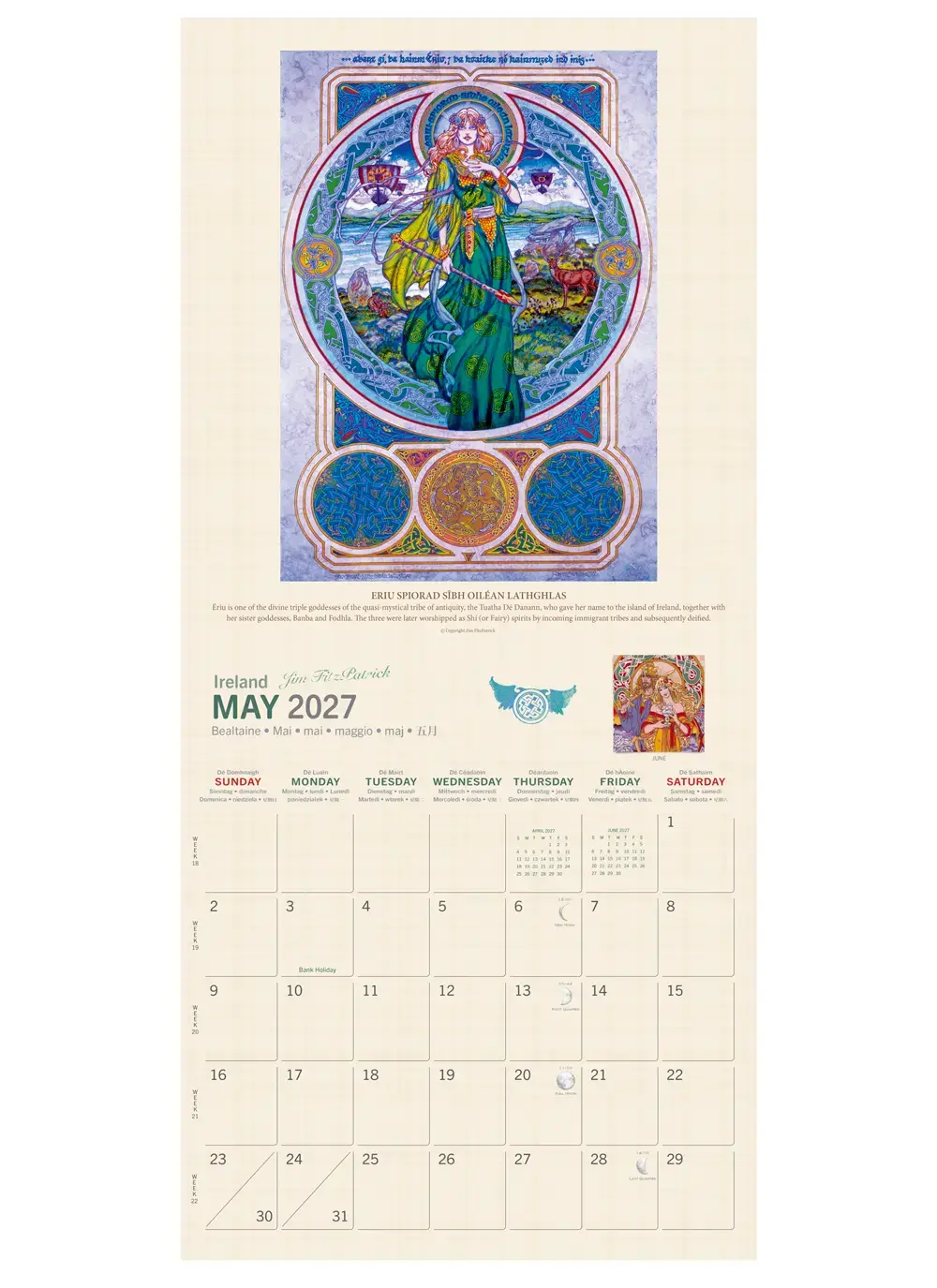 Celtic Mythology 2027 Calendar