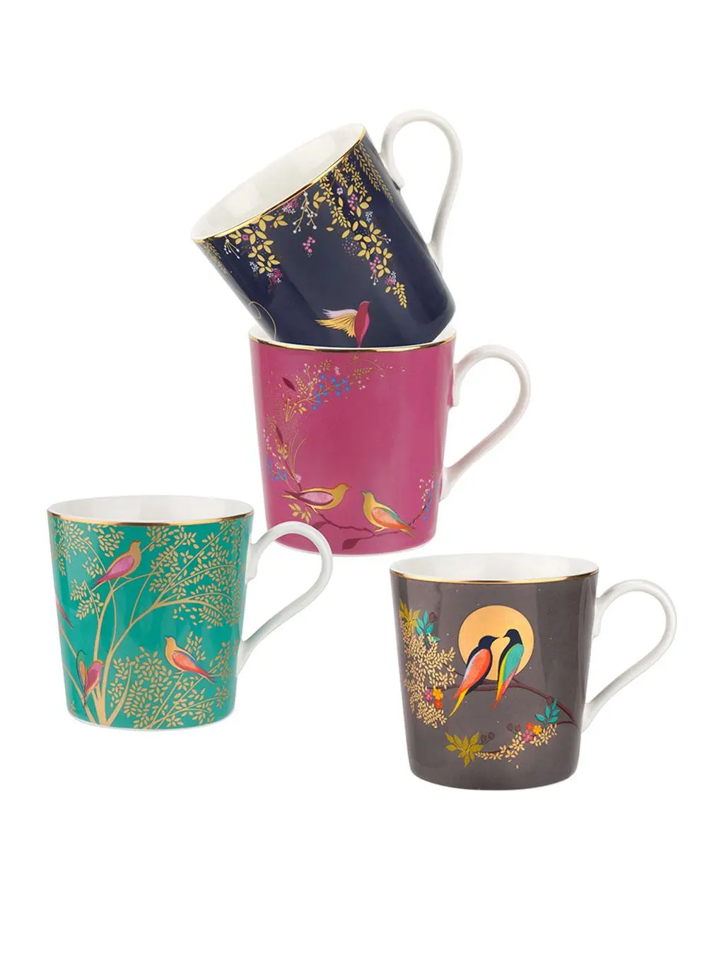 Sara Miller Assorted Chelsea Mugs 