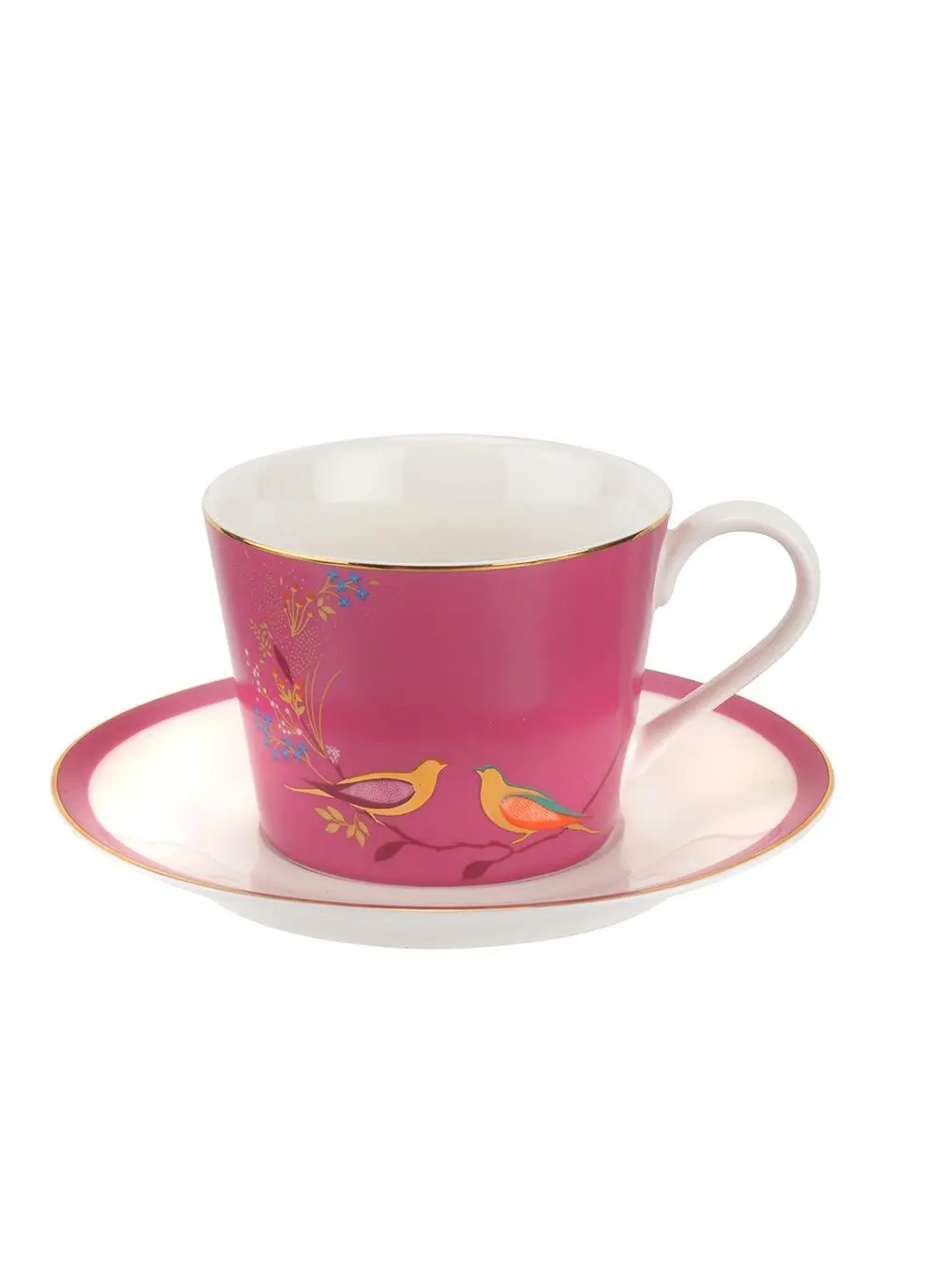 Sara Miller Chelsea Teacup & Saucer in Pink