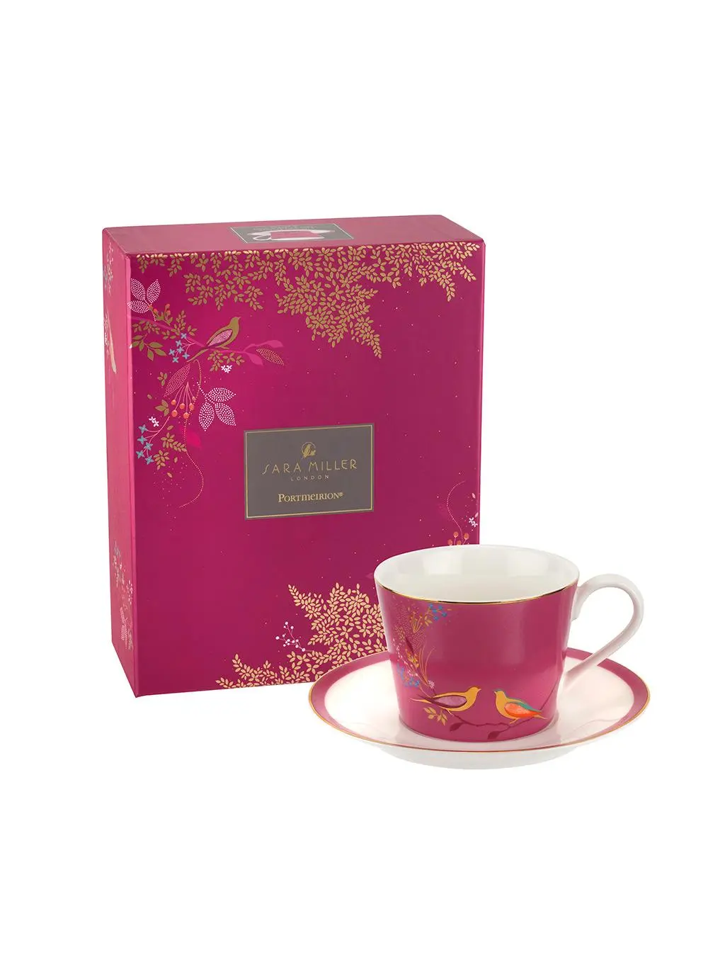 Sara Miller Chelsea Teacup & Saucer in Pink