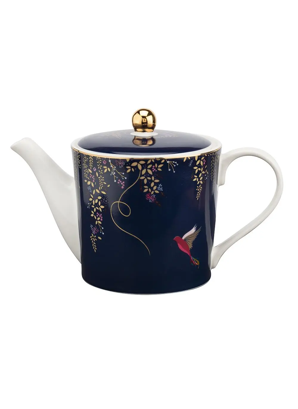 Sara Miller Chelsea Small Navy Teapot