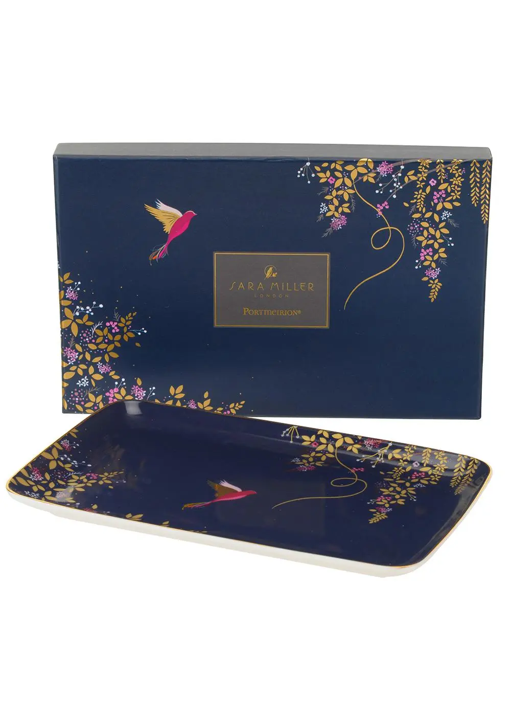Sara Miller Chelsea Navy Trinket Tray