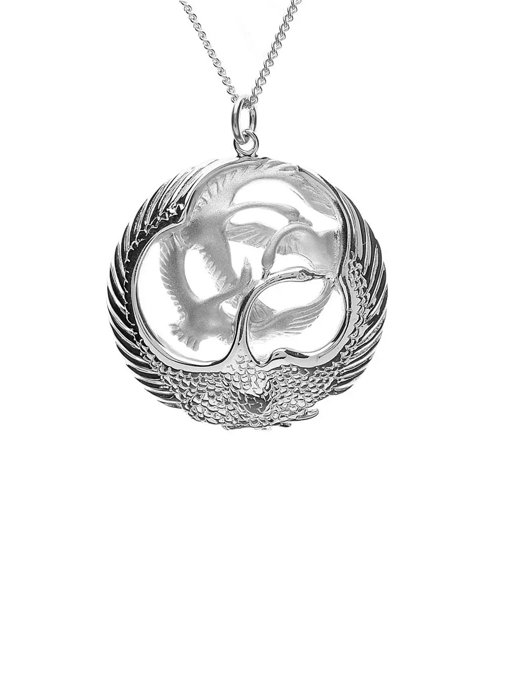 Sterling Silver Children Of Lir Pendant - Large