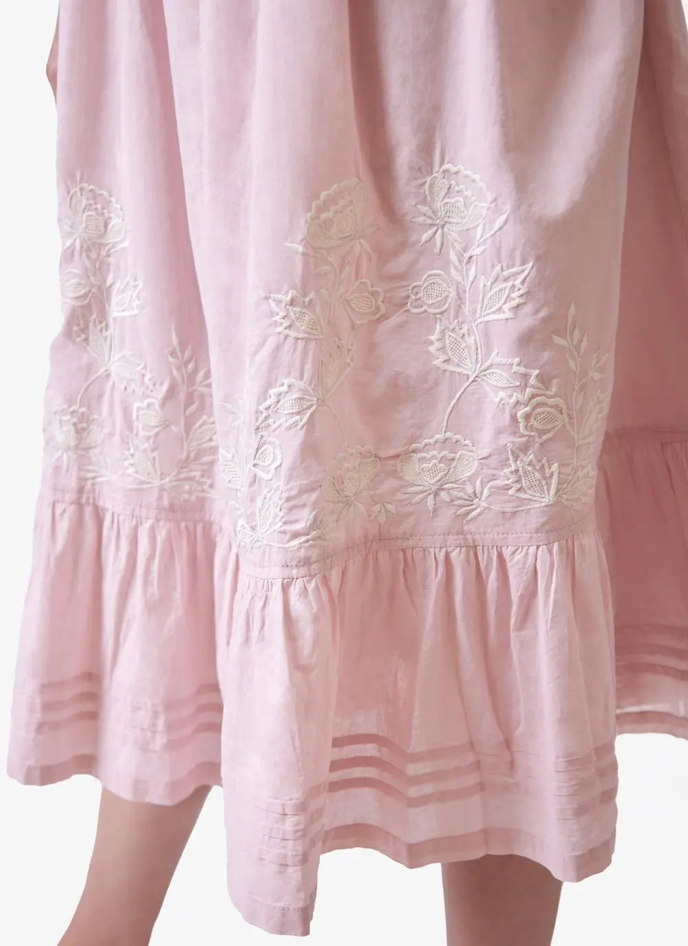 Christina Pink Cotton Nightgown