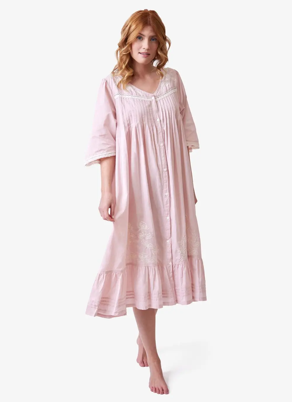 Christina Pink Cotton Nightgown