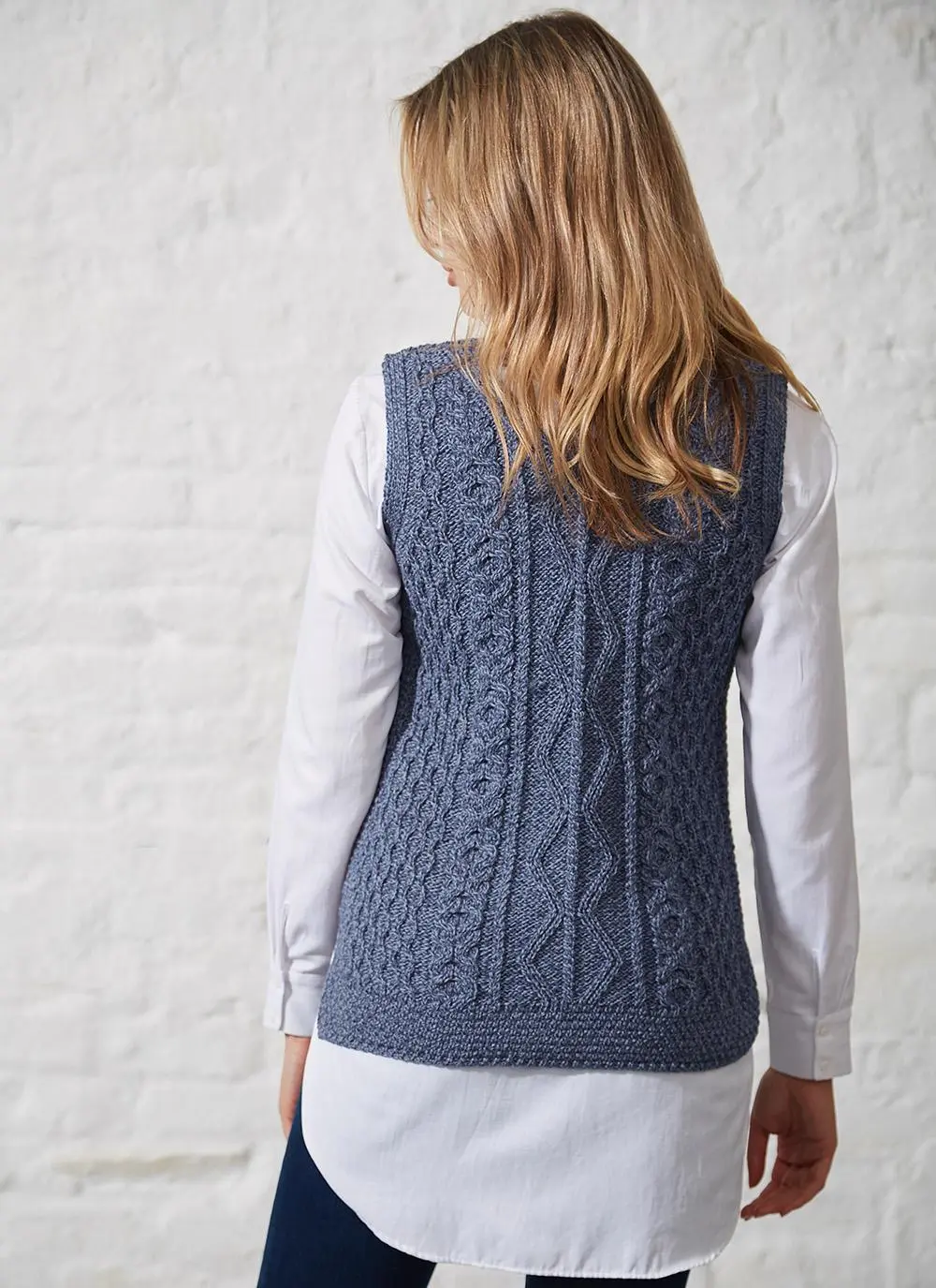 Ciara Aran Wool Slipover