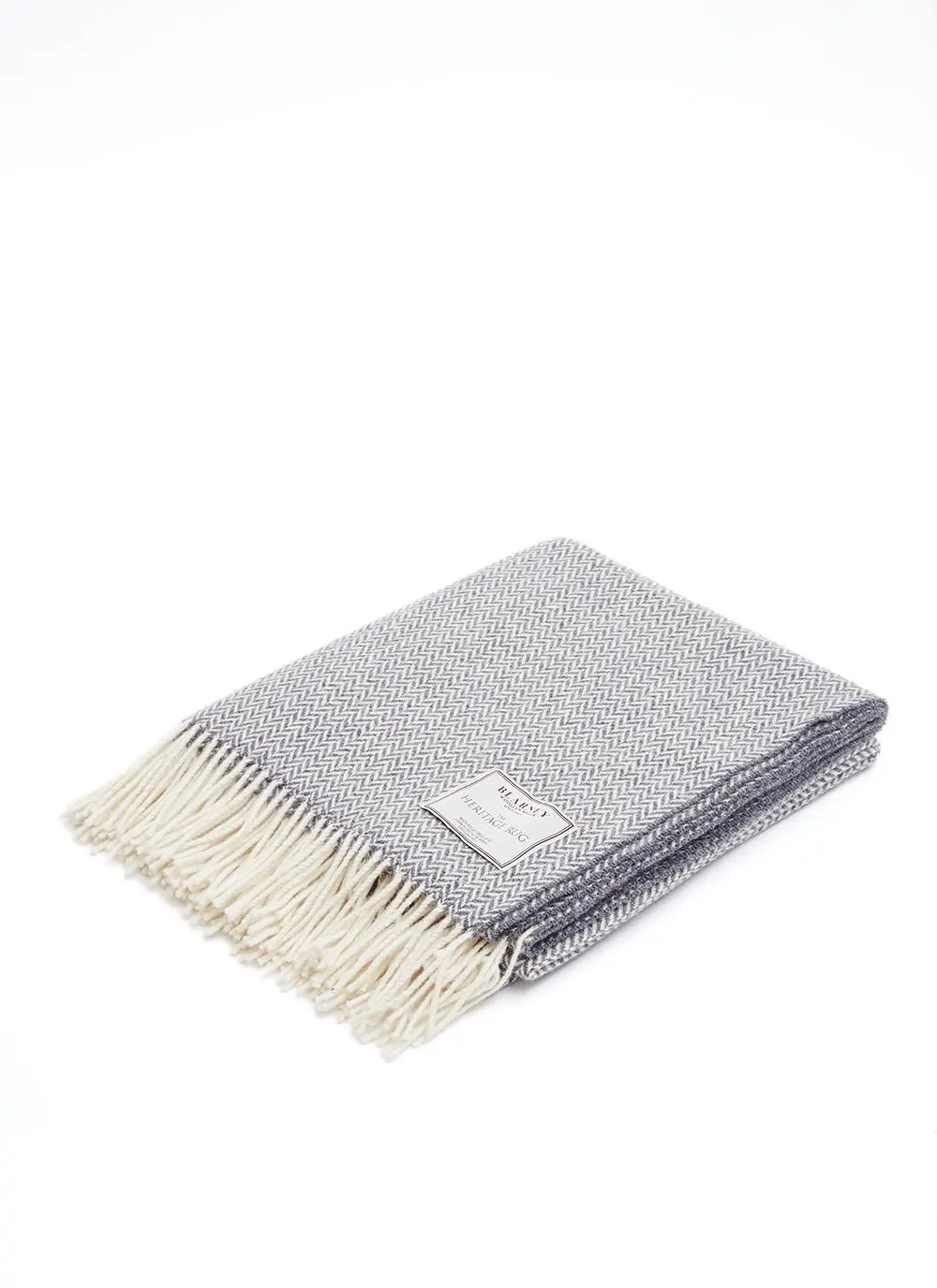 Classic Herringbone Lambswool Throw
