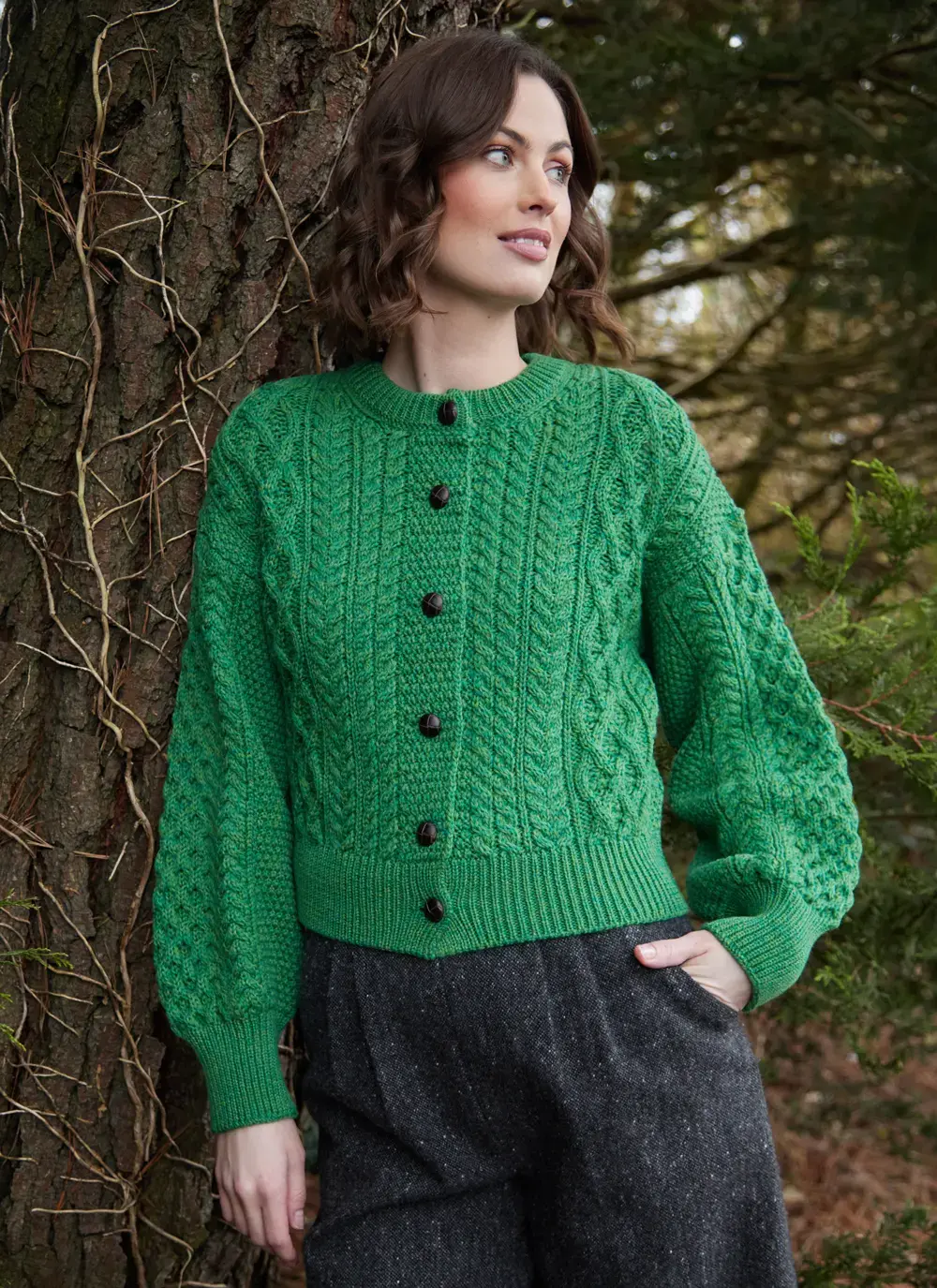 Clover Aran Cardigan