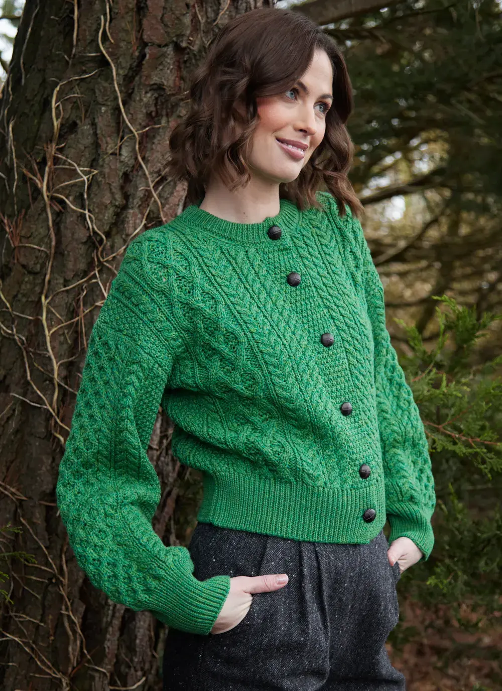 Clover Aran Cardigan