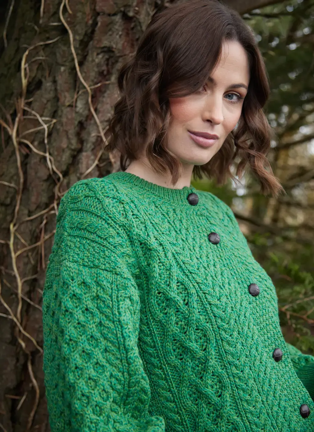 Clover Aran Cardigan