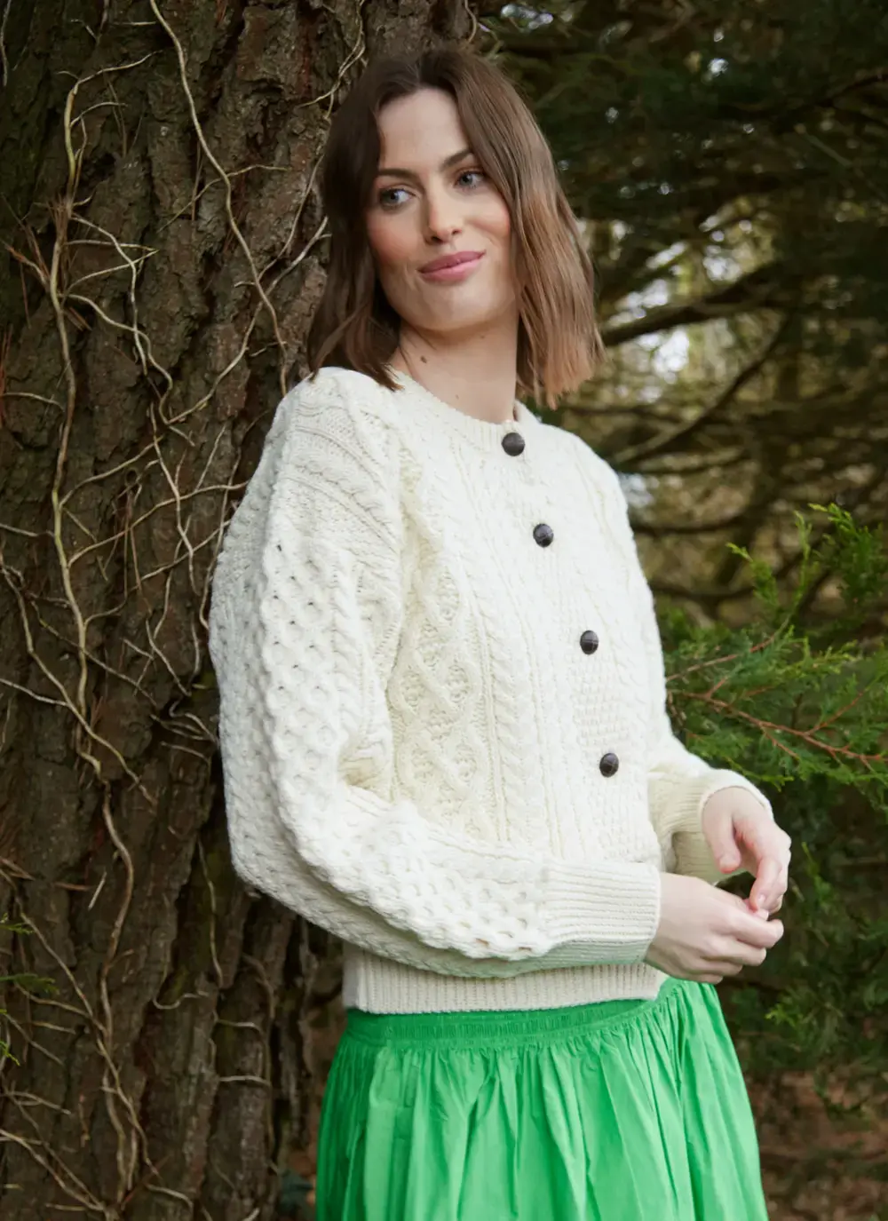 Clover Aran Cardigan