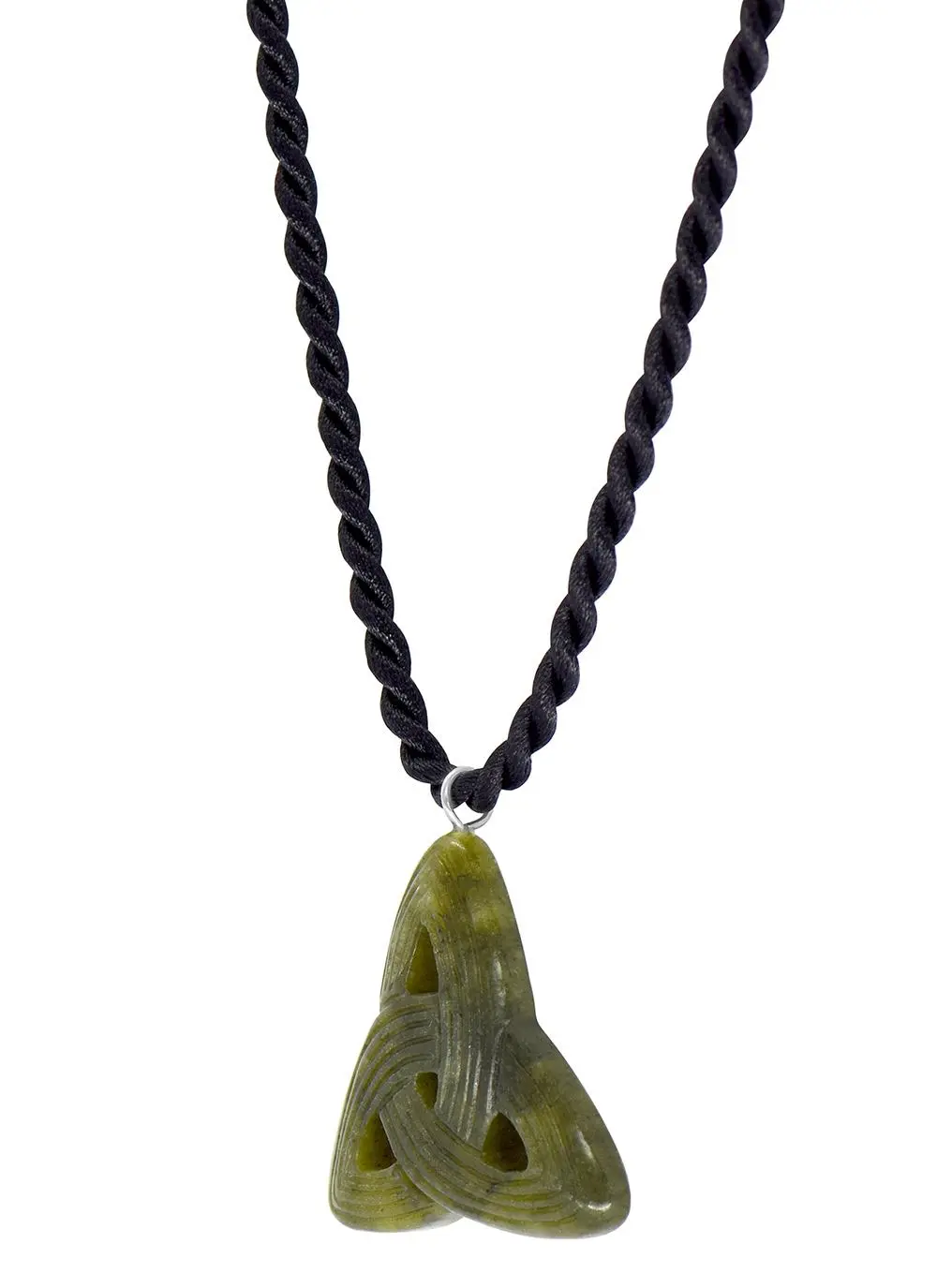 Connemara Marble Carved Trinity Knot Pendant